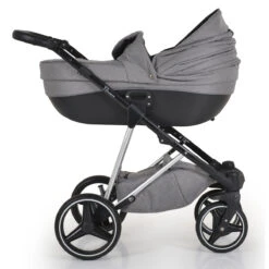 Cangaroo Florence Grey 3-in-1 Kinderwagen Incl. Autostoel 109996 -babybenodigdheden cangaroo florence grey 3 in 1 kinderwagen incl. autostoel 109996 3
