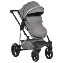 Cangaroo Florence Grey 3-in-1 Kinderwagen Incl. Autostoel 109996 -babybenodigdheden cangaroo florence grey 3 in 1 kinderwagen incl. autostoel 109996 6