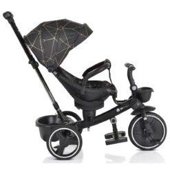 Cangaroo Fusion Black Driewieler Met Duwstang 110337 -babybenodigdheden cangaroo fusion black driewieler met duwstang 110337 10