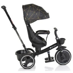Cangaroo Fusion Black Driewieler Met Duwstang 110337 -babybenodigdheden cangaroo fusion black driewieler met duwstang 110337 11