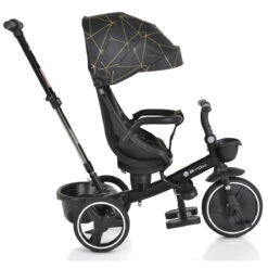 Cangaroo Fusion Black Driewieler Met Duwstang 110337 -babybenodigdheden cangaroo fusion black driewieler met duwstang 110337 4