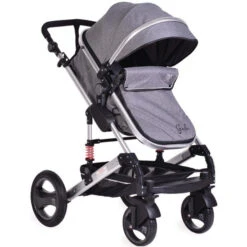 Cangaroo Gala Dark Grey/Silver 3-in-1 Combi Kinderwagen Incl. Autostoel. 6 Cangaroo Gala Dark Grey/Silver 3-in-1 Combi Kinderwagen Incl. Autostoel. -babybenodigdheden cangaroo gala dark grey silver 2 in 1 combi kinderwagen incl tas 1 6 1