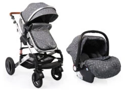 Cangaroo Gala Premium Stars 3-in-1 Combi Kinderwagen Incl. Autostoel -babybenodigdheden cangaroo gala premium stars kinderwagen 2