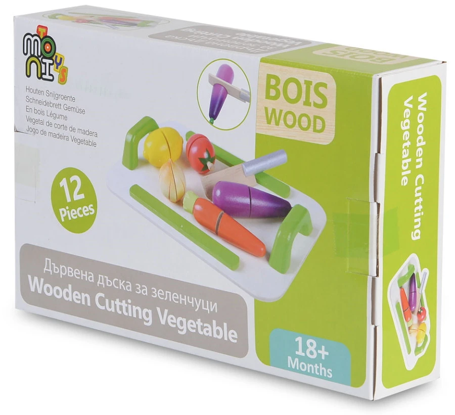 Cangaroo Houten Groenten Snij Set 4308 Cangaroo Houten Groenten Snij Set 4308 -babybenodigdheden cangaroo houten groenten snij set 4308 5