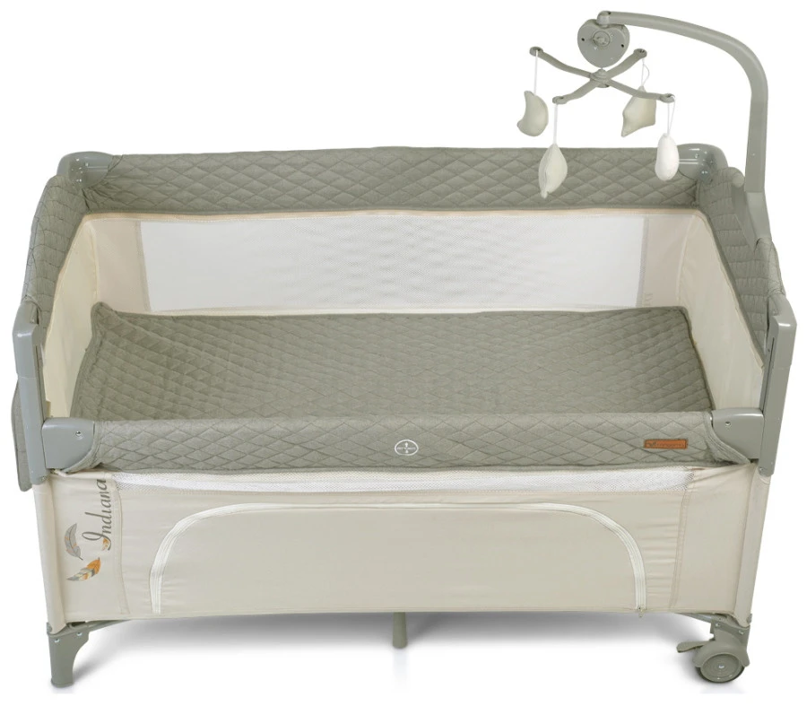 Cangaroo Indiana Grey Campingbed Cangaroo Indiana Grey Campingbed -babybenodigdheden cangaroo indiana grey campingbed 5