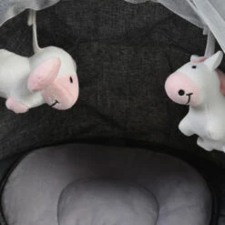 Cangaroo ISwing Light Grey Babyschommel 8116 12 Cangaroo ISwing Light Grey Babyschommel 8116 -babybenodigdheden cangaroo iswing babyschommel knuffels 1