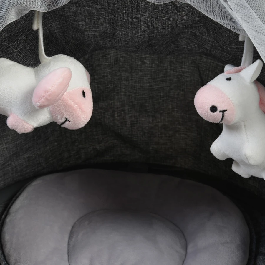 Cangaroo iSwing Light Grey Babyschommel 8116 Cangaroo ISwing Light Grey Babyschommel 8116 -babybenodigdheden cangaroo iswing babyschommel knuffels 1