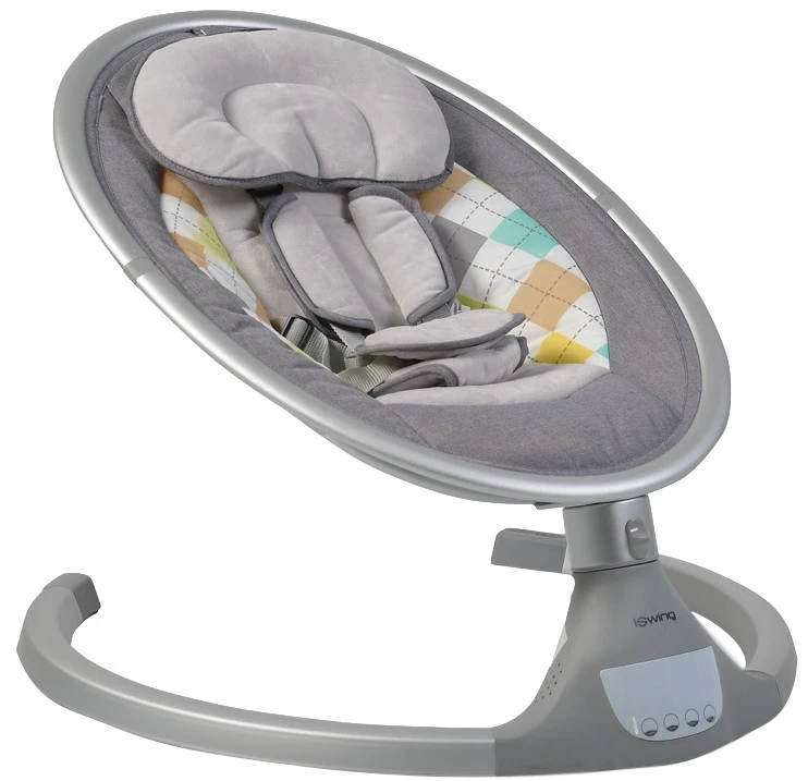 Cangaroo iSwing Light Grey Babyschommel 8116 Cangaroo ISwing Light Grey Babyschommel 8116 -babybenodigdheden cangaroo iswing light grey babyschommel 8116 1