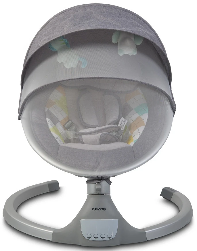 Cangaroo iSwing Light Grey Babyschommel 8116 Cangaroo ISwing Light Grey Babyschommel 8116 -babybenodigdheden cangaroo iswing light grey babyschommel 8116 3