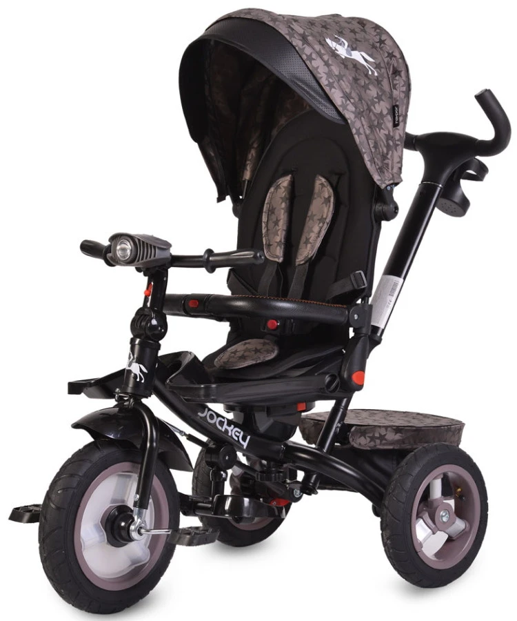 Cangaroo Jockey Trike Beige Stars Driewieler met Duwstang en Zonnekap Cangaroo Jockey Trike Beige Stars Driewieler Met Duwstang En Zonnekap -babybenodigdheden cangaroo jockey trike beige stars driewieler met duwstang en zonnekap 21
