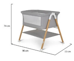Cangaroo Kalinihta Wooden Grey Wieg -babybenodigdheden cangaroo kalinihta wooden grey wieg 7