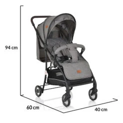 Cangaroo London Grey Wandelwagen 5581 -babybenodigdheden cangaroo london grey wandelwagen 5581 12