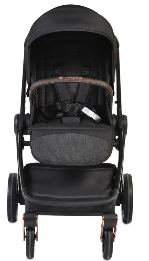 Cangaroo Macan Black 3-in-1 Combi Kinderwagen incl. Autostoel 2826 Cangaroo Macan Black 3-in-1 Combi Kinderwagen Incl. Autostoel 2826 -babybenodigdheden cangaroo macan black 3 in 1 combi kinderwagen incl. autostoel 2826 4