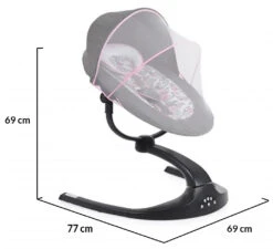 Cangaroo Meira Roze Babyschommel 109165 -babybenodigdheden cangaroo meira roze babyschommel 109165 9