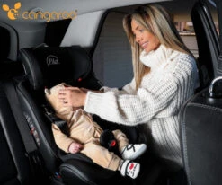 Cangaroo Pilot Light Grey Leather SPS Isofix 360° 0-36 Kg Autostoel Met Zonnekap -babybenodigdheden cangaroo pilot isofix 360 autostoel 0 36 kg 3