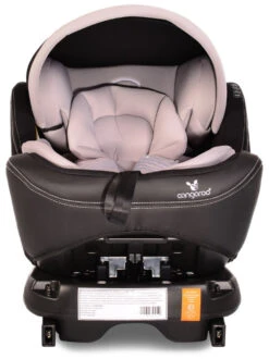 Cangaroo Pilot Light Grey Leather SPS Isofix 360° 0-36 Kg Autostoel Met Zonnekap -babybenodigdheden cangaroo pilot light grey leather sps isofix 360 0 36 kg autostoel met zonnekap 6