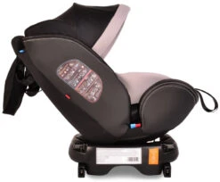 Cangaroo Pilot Light Grey Leather SPS Isofix 360° 0-36 Kg Autostoel Met Zonnekap -babybenodigdheden cangaroo pilot light grey leather sps isofix 360 0 36 kg autostoel met zonnekap 8