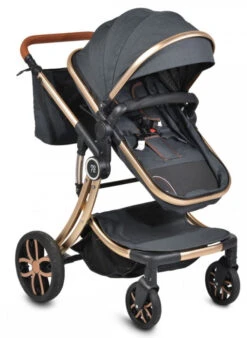 Cangaroo Polly Black 3-in-1 Combi Kinderwagen Incl. Autostoel -babybenodigdheden cangaroo polly black 3 in 1 combi kinderwagen incl. autostoel 3