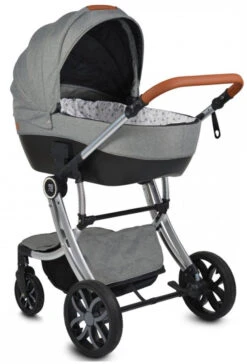 Cangaroo Polly Black 3-in-1 Combi Kinderwagen Incl. Autostoel -babybenodigdheden cangaroo polly grey 3 in 1 combi kinderwagen incl. autostoel 4 1