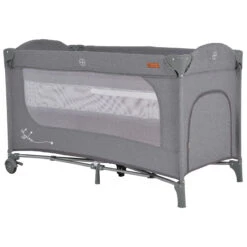 Cangaroo Skyglow 2 Grey Campingbed Incl. Bodemverhoger