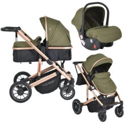Cangaroo Thira Green 3-in-1 Combi Kinderwagen Incl. Autostoel