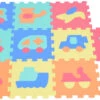 Cangaroo Voertuigen 10 Stuks Puzzelmat 1007B3 -babybenodigdheden cangaroo voertuigen 10 stuks puzzelmat