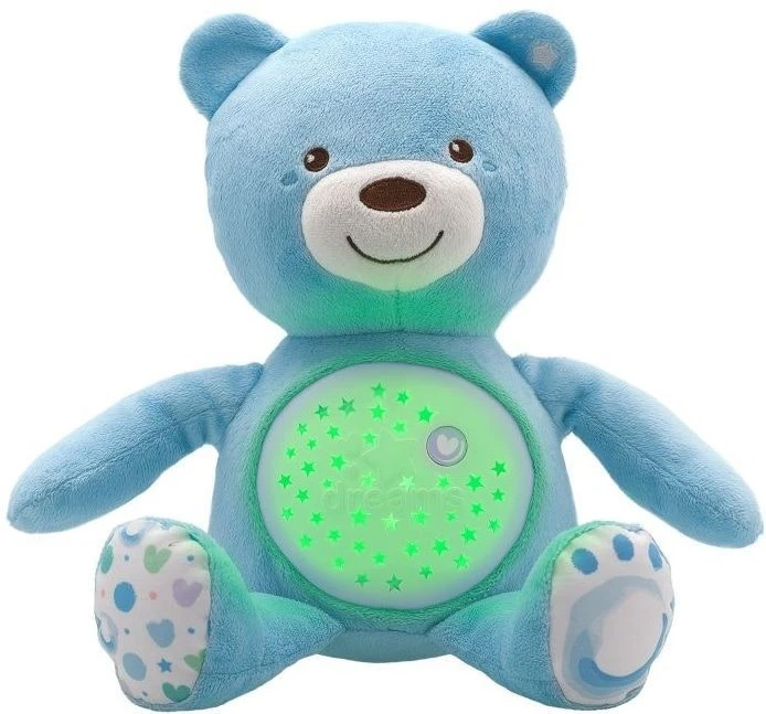 Chicco First Dreams Baby Bear Blauw Babyprojector En Knuffelbeer C08015.20 -babybenodigdheden chicco first dreams blauw baby bear projector knuffelbeer 1 4