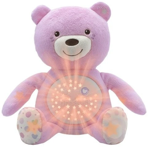 Chicco First Dreams Baby Bear Roze Babyprojector en Knuffelbeer C08015.10 Chicco First Dreams Baby Bear Roze Babyprojector En Knuffelbeer C08015.10 -babybenodigdheden chicco first dreams roze baby bear projector knuffelbeer 3 4