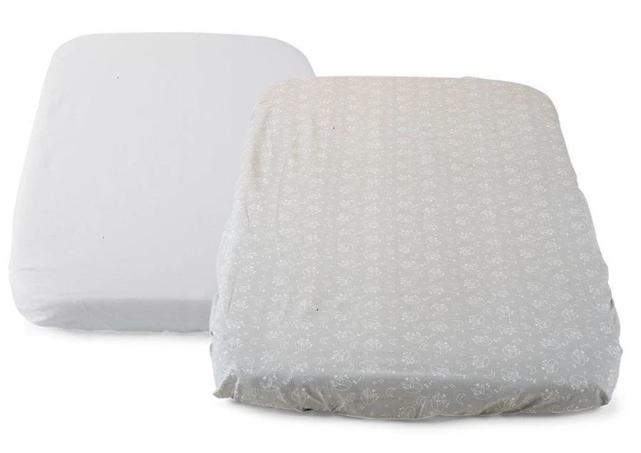 Chicco Fox Grey 2 Stuks Hoeslakens voor Next2Me Magic Wieg 00010796350000 Chicco Fox Grey 2 Stuks Hoeslakens Voor Next2Me Magic Wieg 00010796350000 -babybenodigdheden