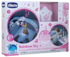 Chicco Rainbow Sky Roze Speelboog Voor Next2Me Wiegje C104731 -babybenodigdheden chicco rainbow sky roze speelboog voor next2me wiegje c104731 5