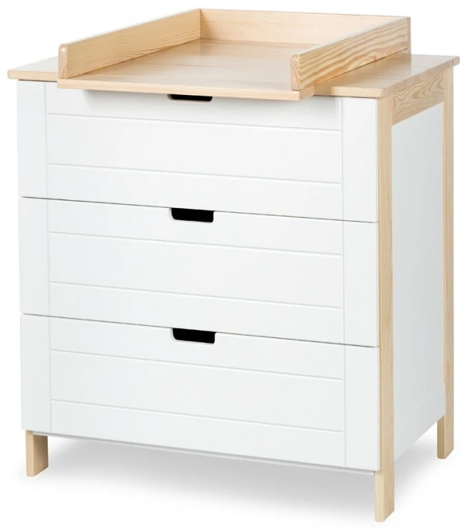 Commode Lieke Wit/Naturel Commode Lieke Wit/Naturel -babybenodigdheden commode lieke