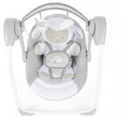 Bright Starts Ingenuity Comfort2Go Portable Swing Cuddle Lamb Babyschommel K12184 -babybenodigdheden cuddle lamb babyschommel1