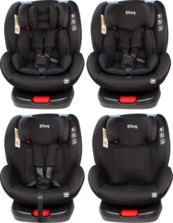 Ding Cruz Black 360° Isofix Autostoel 0-36kg DI-101919 -babybenodigdheden di 101919 ding cruz black 4options 1