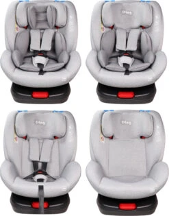Ding Cruz Light Grey 360° Isofix Autostoel 0-36kg DI-101921 6 Ding Cruz Light Grey 360° Isofix Autostoel 0-36kg DI-101921 -babybenodigdheden di 101921 ding cruz light grey 4options