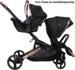 Ding Amigo Black/Rose 0-13kg Autostoel DI-191709 -babybenodigdheden ding amigo black rose 0 13kg autostoel di 191709 2