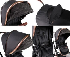 Ding Amigo Black/Rose Tweeling Kinderwagen Incl. 2 Autostoelen DI-191711 10 Ding Amigo Black/Rose Tweeling Kinderwagen Incl. 2 Autostoelen DI-191711 -babybenodigdheden ding amigo black rose tweeling kinderwagen incl. 2 autostoelen di 191711 10