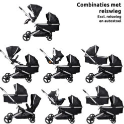 Ding Amigo Black/Silver Tandem Duowagen DI-191704 12 Ding Amigo Black/Silver Tandem Duowagen DI-191704 -babybenodigdheden ding amigo black silver tandem duowagen di 191704 1