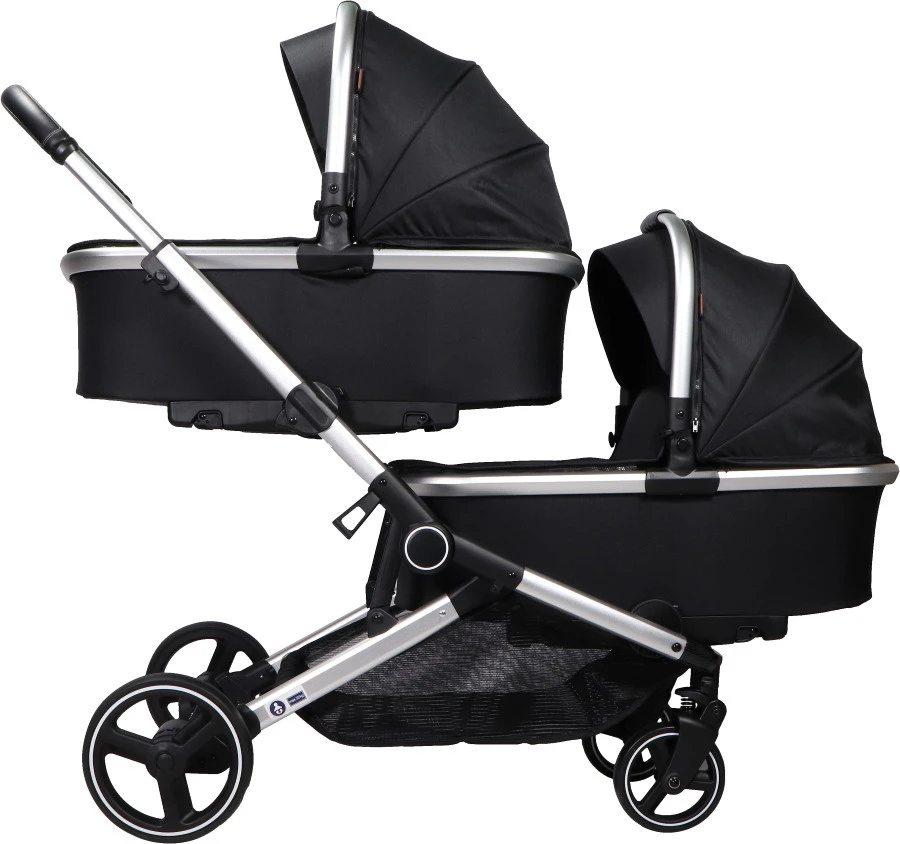 Ding Amigo Black/Silver Tweeling Kinderwagen incl. 2 Autostoelen DI-191710 Ding Amigo Black/Silver Tweeling Kinderwagen Incl. 2 Autostoelen DI-191710 -babybenodigdheden ding amigo black silver tweeling kinderwagen incl. 2 autostoelen di 191710 5 1