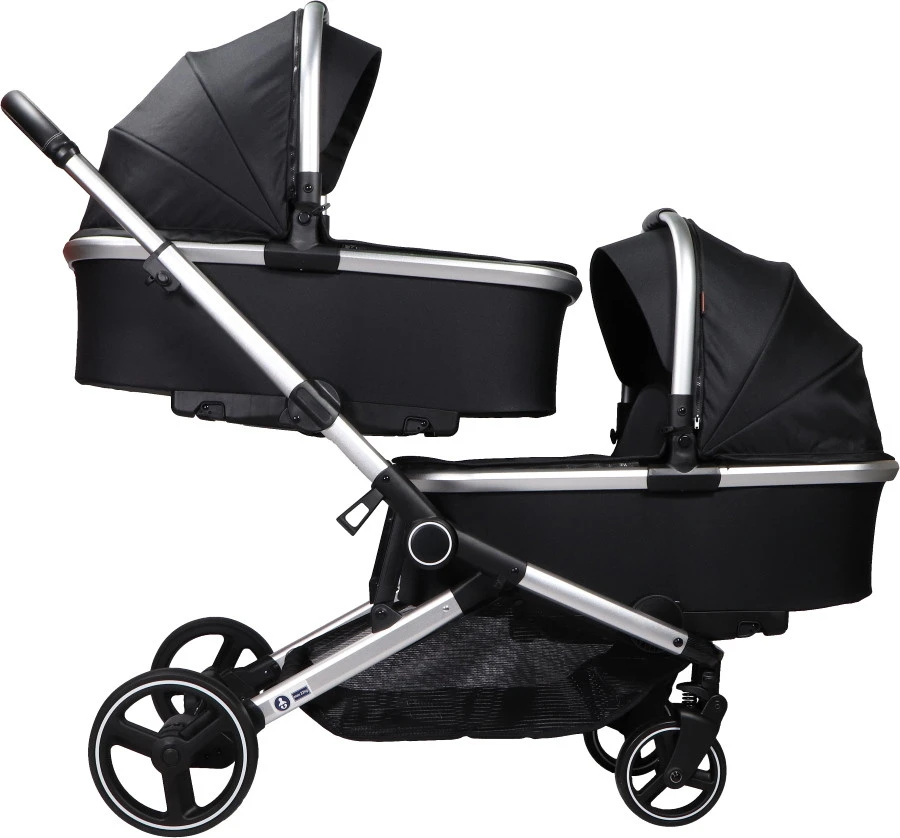 Ding Amigo Black/Silver Tweeling Kinderwagen incl. 2 Autostoelen DI-191710 Ding Amigo Black/Silver Tweeling Kinderwagen Incl. 2 Autostoelen DI-191710 -babybenodigdheden ding amigo black silver tweeling kinderwagen incl. 2 autostoelen di 191710 6 1