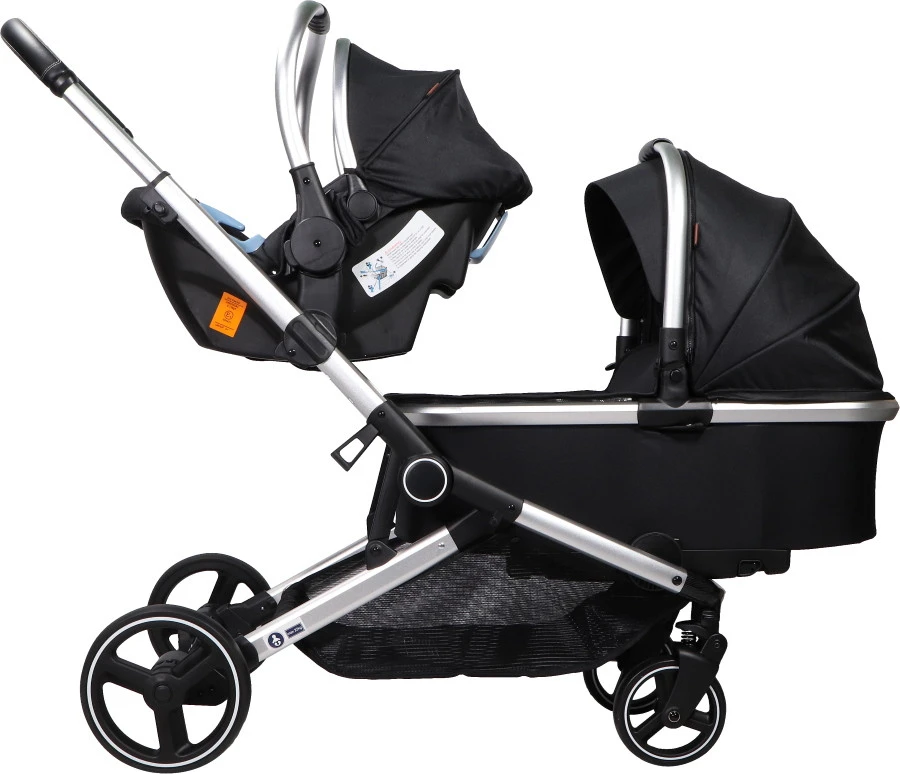 Ding Amigo Black/Silver Tweeling Kinderwagen incl. 2 Autostoelen DI-191710 Ding Amigo Black/Silver Tweeling Kinderwagen Incl. 2 Autostoelen DI-191710 -babybenodigdheden ding amigo black silver tweeling kinderwagen incl. 2 autostoelen di 191710 7 1