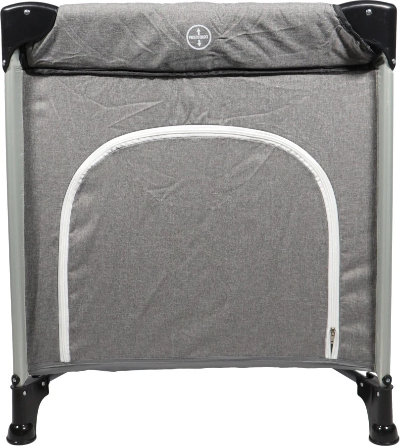 Ding Stripe Grey Melange Deluxe Campingbed DI-271804 Ding Stripe Grey Melange Deluxe Campingbed DI-271804 -babybenodigdheden