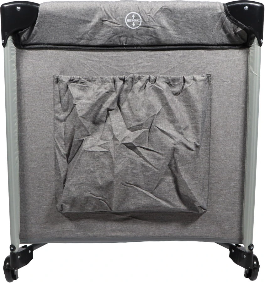 Ding Stripe Grey Melange Deluxe Campingbed DI-271804 Ding Stripe Grey Melange Deluxe Campingbed DI-271804 -babybenodigdheden