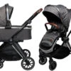 Ding Fenix Grey/Silver Kinderwagen DI-191703 -babybenodigdheden ding fenix greysilver kinderwagen100