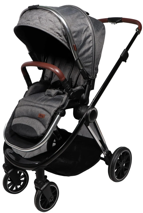 Ding Fenix Grey/Silver Kinderwagen DI-191703 Ding Fenix Grey/Silver Kinderwagen DI-191703 -babybenodigdheden