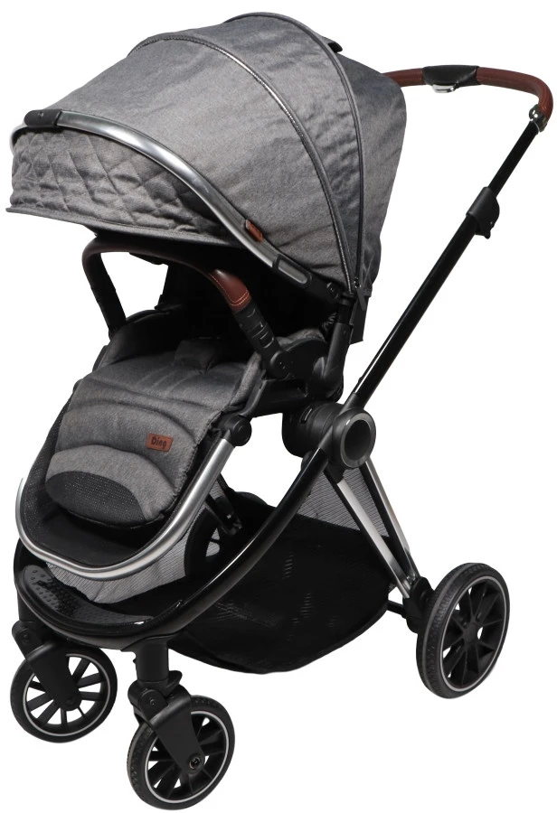 Ding Fenix Grey/Silver Kinderwagen DI-191703 Ding Fenix Grey/Silver Kinderwagen DI-191703 -babybenodigdheden