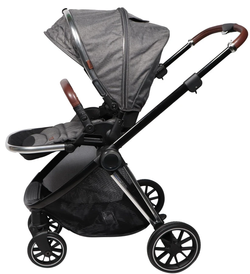 Ding Fenix Grey/Silver Kinderwagen DI-191703 Ding Fenix Grey/Silver Kinderwagen DI-191703 -babybenodigdheden