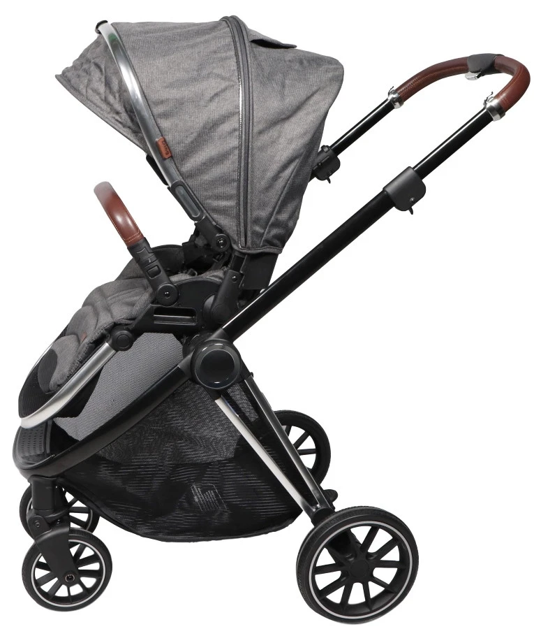 Ding Fenix Grey/Silver Kinderwagen DI-191703 Ding Fenix Grey/Silver Kinderwagen DI-191703 -babybenodigdheden