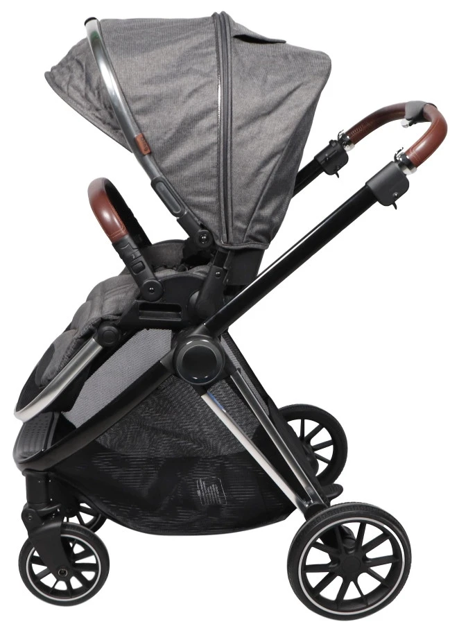 Ding Fenix Grey/Silver Kinderwagen DI-191703 Ding Fenix Grey/Silver Kinderwagen DI-191703 -babybenodigdheden