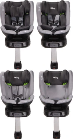 Ding Troy Black/Grey 360° I-Size Autostoel 0-36 Kg DI-101923 7 Ding Troy Black/Grey 360° I-Size Autostoel 0-36 Kg DI-101923 -babybenodigdheden ding troy black grey 40 130 cm i size car seat 05