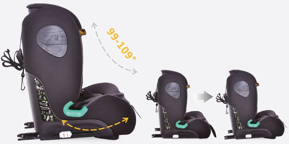 Ding York Black Leather i-Size Autostoel 9-36 kg K63 Ding York Black Leather I-Size Autostoel 9-36 Kg K63 -babybenodigdheden ding york 1